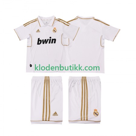 Real Madrid 2011 2012 Barn Retro Hjemme Fotballdrakt Kortermet